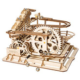Robotime DIY 3D Wooden Puzzle Marble Run Assembly Model Building Block Stem Toy For Kids Adult